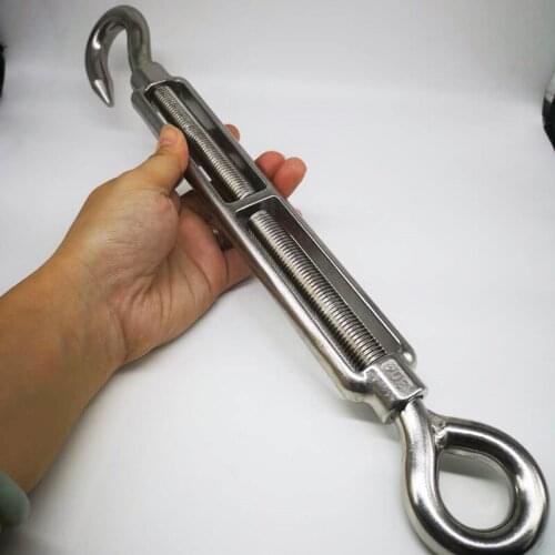 1pcs M16 Hook and Eye Open Turnbuckle 304 Stainless Steel With Working Magnet