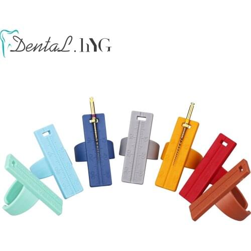 1 pc Dental instrument High-strength Plastic Colorful Dentistry Ring Ruler Root Canal Measuring Tool for Endodontic Dentist tool