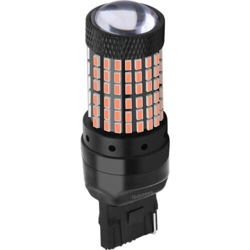 1PCS T20 W21/5W 7443 Super Bright 144 SMD LED Car Tail Brake Bulb Auto Turn Signals Lamp Daytime Running Lights Red White Yellow