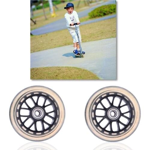 100mm Scooter Wheels Replacement Pro Bearings Installed Scooter Wheels For Kids Bearings Mute Durable Replacement Wheels 2021