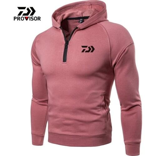 2021 Daiwa Hooded Jacket Men Sweatshirt Men Zipper Breathable Fishing Shirt Spring Autumn Hoodie Fishing Clothing Sweatshirt Men
