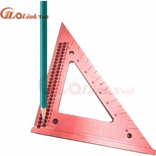 90 degrees Precision Woodworking Line Scriber Triangle Ruler Measuring Gauge Square Ruler Carpenter Protractor Woodworking Tools