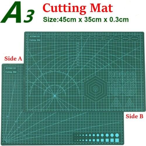 A3 PVC Self Healing Cutting Mat Fabric Leather Paper Craft DIY Tools Double-sided Healing Cutting Board 45*30cm