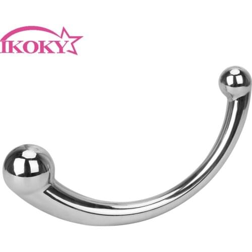 IKOKY Anal Plug Prostate Massage Double Head Sex Toys for Women Female Masturbation Erotic Adult Sex Products Butt Stimulation