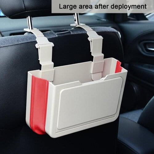 Car Garbage Can Car Back Seat Storage Bag Car Trash Can With Cup Holder Traveling Car Trash Bag