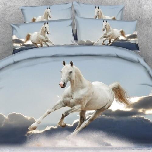 Brand Goldeny 3 Parts Per Set Stunning Cloud Dancer Horse 3d Digital animal bed linen 3d bedding set