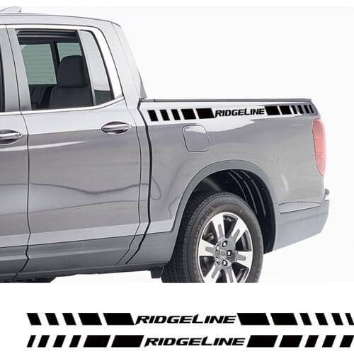 For Honda Ridgeline Car Stickers Pickup Trunk Bed Side Decals Truck Graphics Vinyl Custom Decor Cover Auto Tuning Accessories