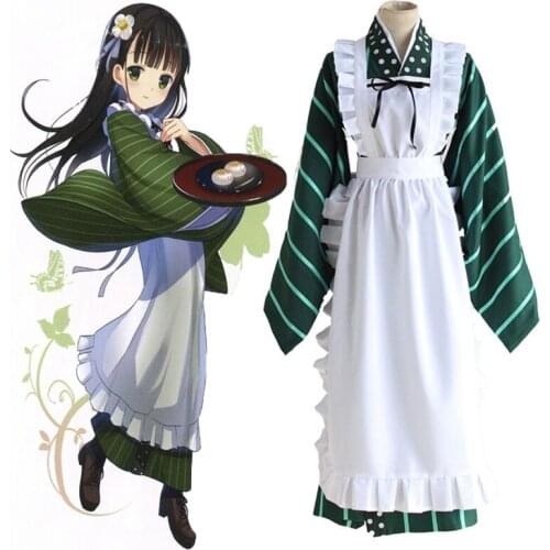 Is The Order A Rabbit? Cosplay Costumes Ujimatsu Chiya Uniform Cosplay Costumes Halloween Party Gochuumon Wa Usagi Desu Ka