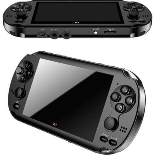 X1 Game Console For PSP 4.3-inch Game Console Nostalgic Classic Dual-Shake Game Console 8G Built-in 10,000 Games 8/16/32/64 Bit