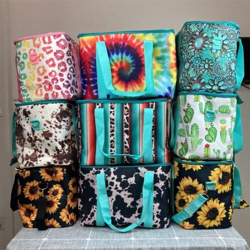 New Print Insulated Cooler Portable Large Capacity Picnic Food Storage Bags 2021 Summer Fashion Travel Bags
