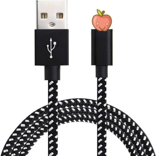 2m Mobile Phone Data Cable Usb Fast Charging Cable Is Suitable For iphone Micro Type-c Nylon Knitting Data Cable For iPhone 7 8