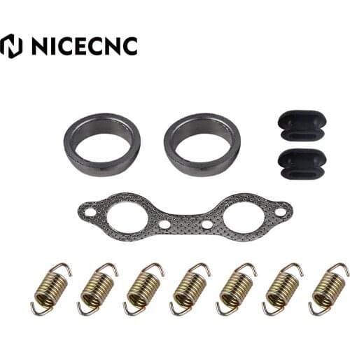 NICECNC Exhaust Muffler Kit for Polaris Ranger RZR 800 EFI 2008 Glue Cushion Seals Manifold Gasket Springs UTV Accessories
