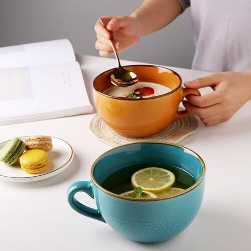 Mugs Coffee Cups Ceramic Designer Nordic Style Milk Mugs Large Capacity Taza Personalizada Funny Tea Cup Reusable Canecas