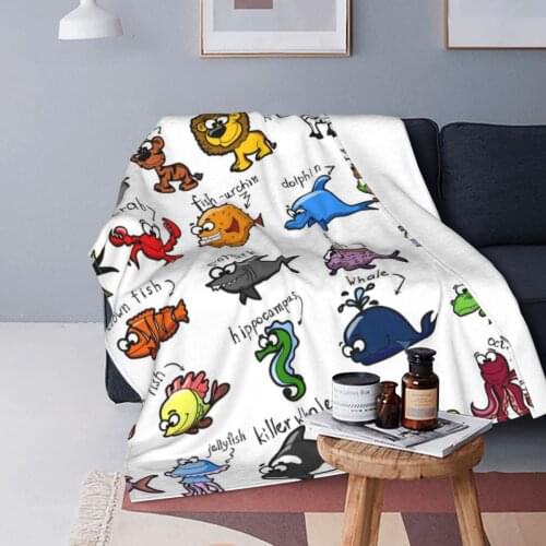 Cute Cartoon Animal Pattern Super Soft Fleece Blanket For Kid Adult Colorful Summer Winter Family Dropship Lightweight Blankets