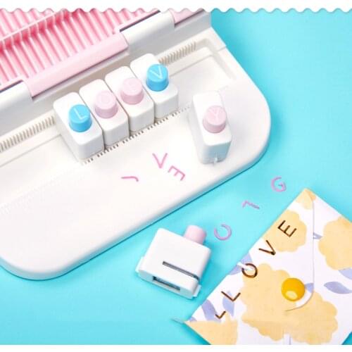 Word Puncher 26-letter Embosser English Capital Letter Punching Machine Card Paper Punches for Scrapbooking DIY Accessories