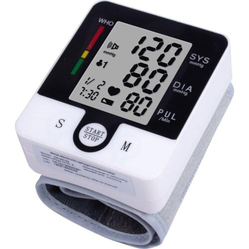 Smart BPM Health Care Pulse Measurement Sphygmomanometer Tonometer Digital Portable Wrist Blood Pressure Monitor