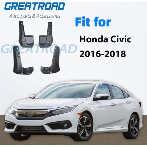 Front Rear Mud Flaps For Honda/Civic Sedan 2016 2017 2018 Fender Splash Guards Mudguard Mudflaps Car Accessories