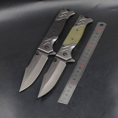 Tactical Knife Camping Hunting Survival Folding Pocket Knife Combat Outdoor Knives 440C Steel Blade EDC Defense Multi Tools