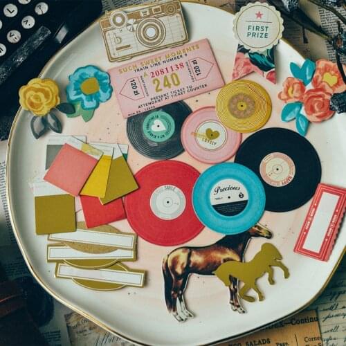 YPP CRAFT 79pcs Sweet Paper Die Cuts for Scrapbooking Happy Planner/Card Making/Journaling Project