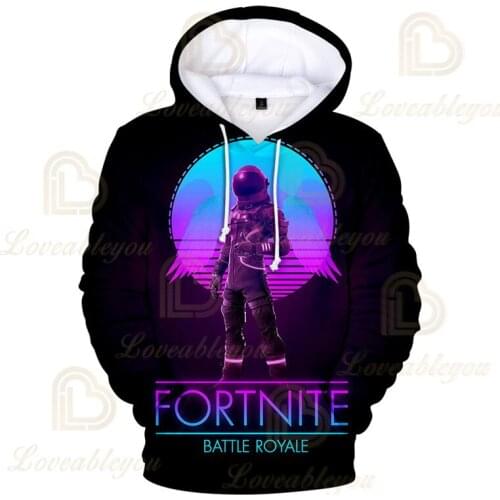 Cartoon Fortnites Pullover Hoodie Spring Autumn Long Sleeve Clothes Battle Royale Hooded Coat Hoodies Women