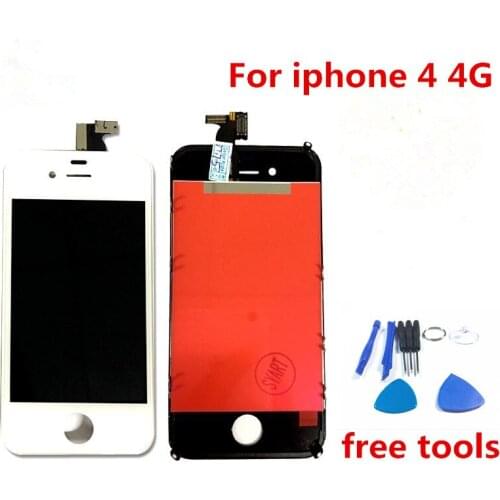 100% Tested AAA Quality 3.5 inch LCD Display + Touch Screen Digitizer Assembly Replacement Accessories For iphone 4 4G