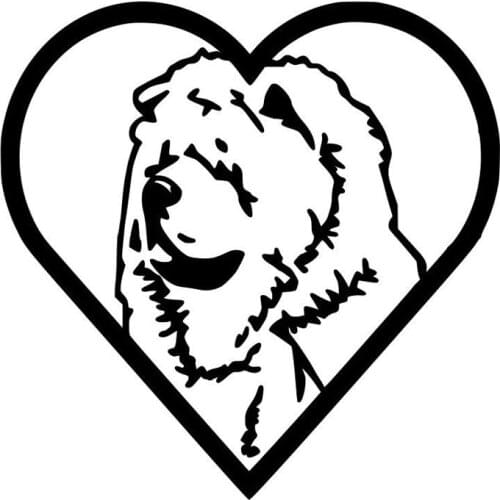 15.2*15.2CM Chow Chow Dog Vinyl Decal Car Body Decoration Accessories Fashion Classic Cartoon Car Sticker C6-1419