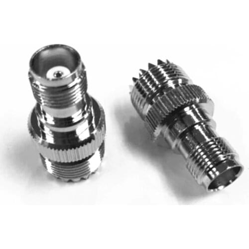 2PCS RF Connector UHF PL259 PL-259 Female to TNC Female RF Coaxial Coax Adapter High Quanlity