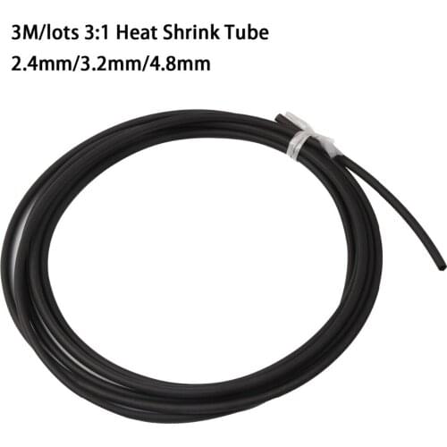 3M/lot 3:1 Heat Shrink Tube with Glue Dual Wall Tubing Diameter 2.4mm 3.2mm 4.8mm Heat Shrink Tubing non-slip heat shrink tube
