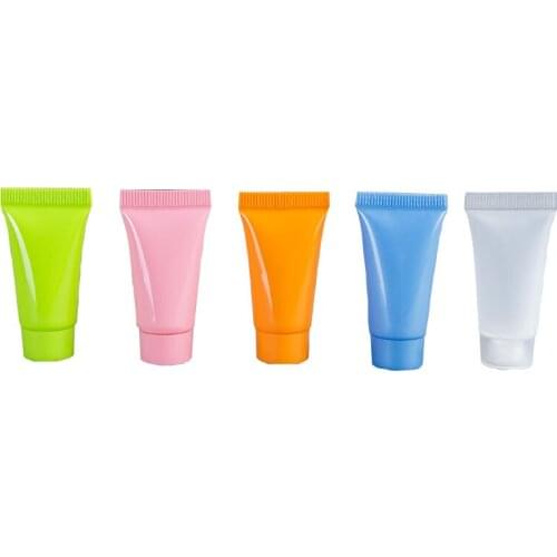 5/10/20/30/50/100ML Facial Cleanser Portable Tube Plastic Hand Cream Packing Empty Cosmetic Container Sample Soft Squeeze Hose