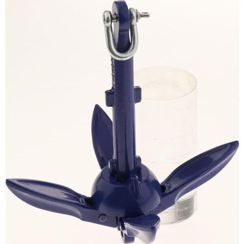 1Pc Best Small Boat Grapnel Anchor Marine Yacht Canoe System 1.5Lbs Folding Portable Kayak Sailboat Anchor Fishing Jet Ski