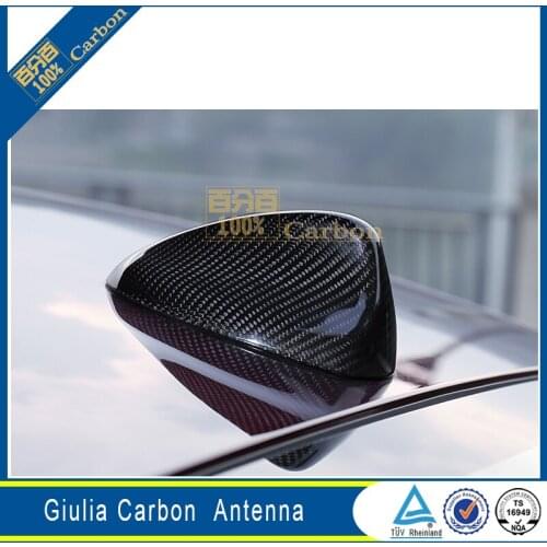 Carbon Fiber Roof Antenna For Alfa Romeo Giulia Shark Fin Cover