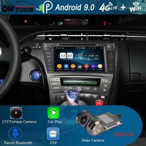 8" IPS 1280*720 Octa 8 Core 4G RAM+64G ROM Android 9.0 Car DVD Player For Toyota Prius 2009-2015 DSP Radio GPS Parrot BT Adas