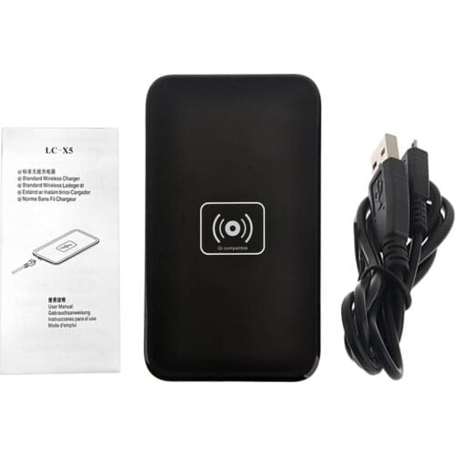Qi Wireless Charger Universal Charging Pad for Samsung Note 8/S8/S7 Plus for iPhone X/8/8 Plus Mobile Phone Portable Charger