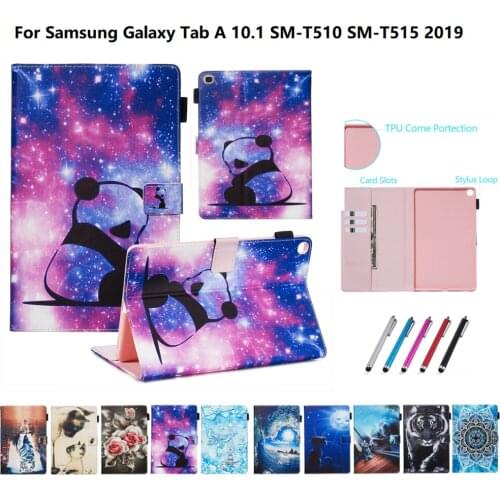 Case for Samsung Galaxy Tab A 10.1 SM-T510 SM-T515 Cat Tiger Tablet Cover Funda for Samsung Galaxy Tab A 10 1 2019 Case kids