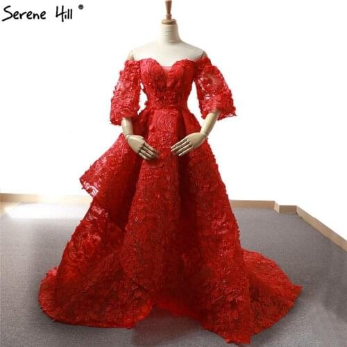 Long Turkish Off Shoulder Arabic Red Formal Evening Gown Dress Party Engagement Gowns Dresses Kaftan Dubai Vestido Largo Flores