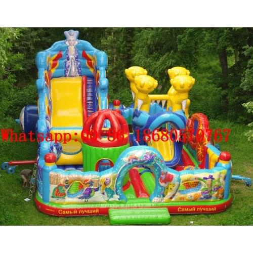 China Guangzhou) inflatable slides, inflatable castles, Inflatable pool slide Obstacle course TOB-188