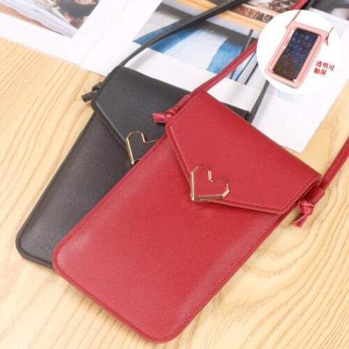 New Wallet Mobile Phone Bag For IPhone 11 Max Pro Samsung Huawei Screen Touch Pocket Bag Outdoor Shoulder Handbag Case 6.5 Inch