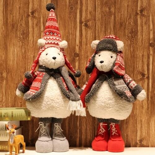 2020New European and American-StyleQCartoon Bear Plush Toy Wool Doll Birthday Gift Christmas Decoration Decorations