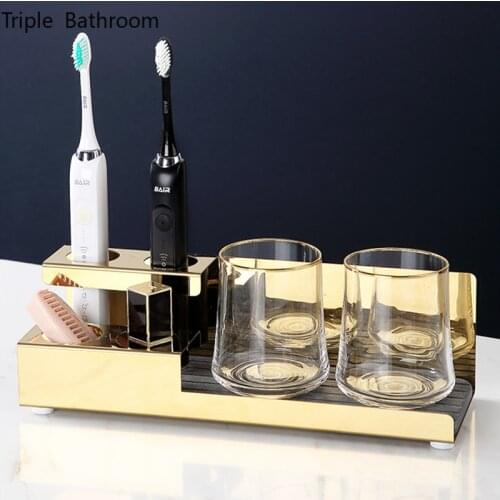 Triple Bathroom Wall Mounted Toothbrush Holders