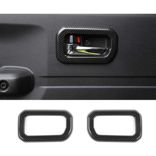 Car Door Inner Handle Frame Trim Cover Interior Decoration for Suzuki Jimny 2019 2020 Car Accessories