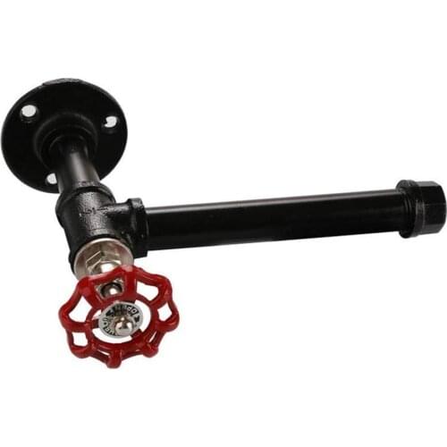 Waterproof Durable Industrial Water Pipe Napkin Holder Paper Towel Rack Holder for Kitchen Wall Mount Cabinet