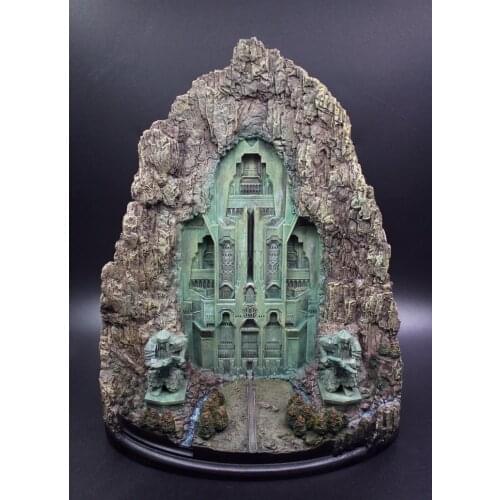 High quality 27cm Erebor Lonely Mountain door resin figure statue toy Collection model Desktop Decoration gift