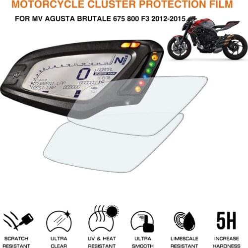 Motorcycle Cluster Scratch Protection Film Screen Protector For MV Agusta Brutale 675 800 F3 2012-2015