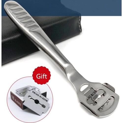 1set high quality Steel Leather Thinning Craft Tools Silvery Shovel Leather Knife DIY Leather Tool +gift 10pcs blades