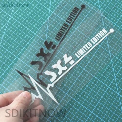 1pc Heart Car Sports Decal Sticker Styling Window Door Decoration For suzuki sx4 s-cross 2008 2018 2011 accessories