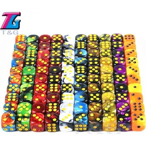 10 PCS/SET 12mm D6 Gambling Dice with Standard DotsPlaying,Casino Cubes As Board Game Accessories