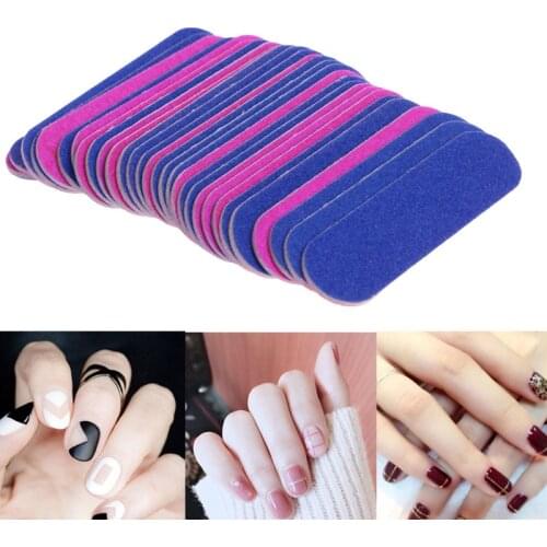 100Pcs Nail Art Manicure 2 Sides Buffing Sanding Files Nail Buffer Tool Shiner