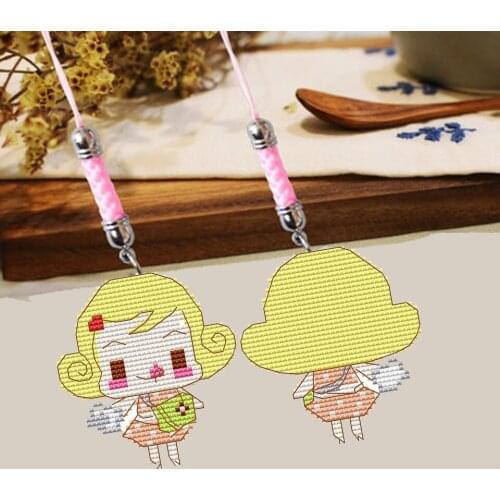 181 Stich Kits Phone Key Bag Hanging Accessories Craft Needlework Embroidery Counted Cross-Stitching Kit Homefun Cross Stitch
