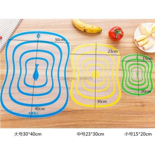 DHL 50set 4pcs/set Plastic Cutting Board Non-slip Frosted Kitchen Cutting Board Vegetable Meat Tools Kitchen Accessories