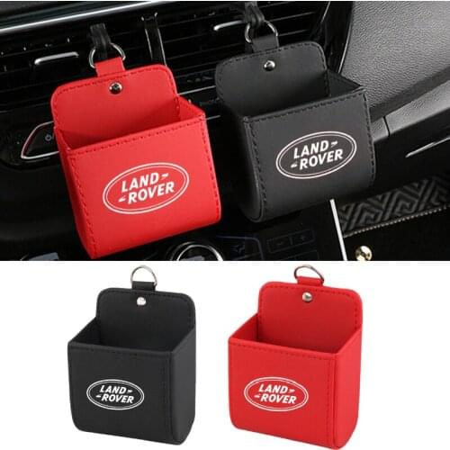 For Land Rover Logo Discovery 2 Sport Range Rover L322 Vogue Velar L405 P38 Car Air Outlet Storage Box Hanging Case Accessories